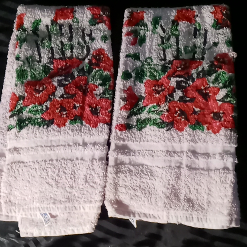 Mr. & Mrs. Hand Towels, Vintage,